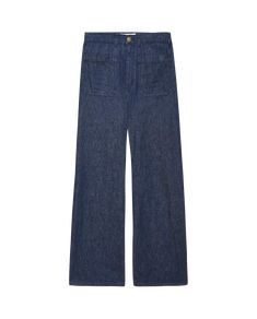 The Dock Jean. is an update to a timeless pair that transcends seasons. Reminiscent of ‘70s denim, this new bell-shaped sailor jean is high-waisted with the most charming kick that hits just below the ankle. The leg inseam features a subtle horseshoe shape for a flattering leg, sailor patch pockets, and a zip fly with metal button closure that completes the look that you can take day to night. 80% Cotton, 20% Hemp Machine Wash Cold, Tumble Dry Low Made in the U.S.A. Sailor Jean, 70s Denim, Emily And Meritt, Metal Buttons, Patch Pocket, Fitness Models, High Waisted