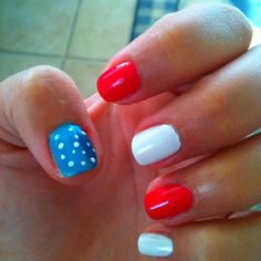 July 4th Nails Red White And Blue Nails Simple, Blue Nails Simple, Beach Toe Nails, Nails July, 4th Of July Beach, July 4th Nails, 4th Nails