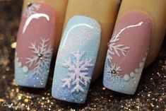 New Years Nail Designs, Christmas Nail Art Designs, Christmas Nails Acrylic, Winter Nail Art, Winter Nail Designs, New Year's Nails, Xmas Nails, Christmas Nail Designs