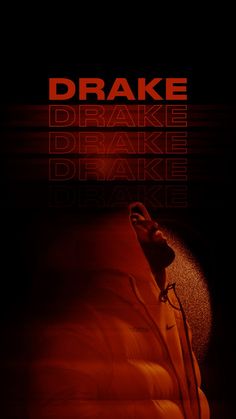 a movie poster with the words, drake and an image of a man laying in bed