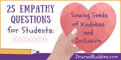 Discover empathy through these empathy questions for students, designed to help elementary & middle school kids understand how others feel & develop social & emotional skills. #EmpathyQuestionsForStudents #EmpathyPrompts #JournalBuddies Kids Journal Prompts, Journal Prompt Ideas, Questions For Students, Prompt Ideas