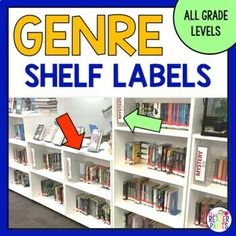 there is a sign that says gene shelf labels