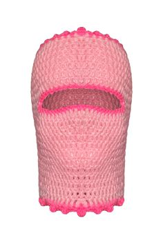 TANIJAY CROCHET BALACLAVA MASK Fortuna Headless Crochet Ski Mask Crochet Ski Mask, Balaclava Ski Mask, Crochet Balaclava, Pink Eye, Let Your Hair Down, High Ponytail, Ski Mask, Diy Crochet Projects, Pink Eyes