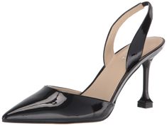 PRICES MAY VARY. Slide into eye-catching appeal with the Hadya heeled posted sling back from Marc Fisher. This pump features a pointed toe and sleek martini shaped stiletto heel. Pointed Toe Slip on Closure Imported 3.35" Heel Height Orange Shoes, Statement Shoe, Comfortable Heels, Marc Fisher, Heels Black, Sling Back, Black Pumps, Kenneth Cole, Stiletto Heel