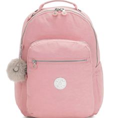 Kipling Backpack Ki5140 46y Bridal Rose (13.75”X17.25”X8”) $124 Kipling Seoul Large 15" Laptop Backpack Zip Pockets Water Resistant. Kipling Backpack, Bridal Roses, Kipling Bags, Vintage Chanel Handbags, Medium Sized Bags, Medium Backpack, Backpacking Packing, Blue Backpack, Pink Backpack