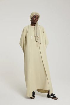 essential abaya short moss Modest Fashion