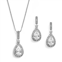 Silver%20CZ%20Bridal%20Jewelry%204058S-S%0D%0AWith%20brilliant%205A%20quality%20CZ%20crystals%20set%20in%20silver%20rhodium%2C%20this%20jewelry%20set%20will%20beautifully%20complete%20your%20modern%20bridal%20look.%26nbsp%3BThe%20teardrop%20crystal%20pierced%20earrings%20and%20matching%20pendant%20will%20add%20a%20glamorous%20touch%20to%20your%20special%20day.%0D%0ASize%3A%20box%20chain%20Necklace%20is%20adjustable%2016%22%20-%2018%22%20%26nbsp%3Blong%20and%20pendant%20measures%207%2F16%22%20long.%20The%20matching%20earrings%20measure%201%201%2F8%22%20long.%26nbsp%3B%0D%0AColor%3A%20Silver.%0D%0AStyle%3A%204058S-S.%0D%0APerfect%20for%20your%20wedding%2C%20prom%2C%20homecoming%20or%20quinceanera.%0D%0ADo%20you%20need%20more%20than%20one%20set%20of%20jewelry%20for%20your%20bridal%20party%3F% Formal Jewelry, Jewelry Showcase, Silver Wedding Jewelry, Bridal Jewelry Set, Box Chain Necklace, Silver Jewellery Sets, Women's Jewelry Sets, Cz Pendant, Earrings Wedding