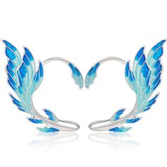 PRICES MAY VARY. 【Introduction】Anime style blue alloy elf ear cuffs female fairy stud earrings make you refreshing. 【Material】Made of high-quality zinc alloy, no odor, not easy to cause allergies, anti-corrosion, not easy to fade. 【Meaning】It symbolizes having a genie-like wisdom, always keeping innocence, and loving life. 【Best Gift】You can express your love by giving this personalized jewelry to your friends, colleagues, classmates and family members as a surprise gift for birthday parties, we Elf Ear, Elf Ear Cuff, Fairy Earrings, Ear Cuff Jewelry, Large Dangle Earrings, Cosplay Jewelry, Abalone Earrings, Cameo Earrings, Elf Ears