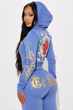 Available In Blue. Zip Front Hoodie Drawstrings Ed Hardy Graphic Front, Sleeve, and Back Screen Stretch Pair Back To "Ed Hardy Free Bird Pant" Disclaimer: Due To The Printing Process A Difference In Saturation May Occur. Each Garment Is Unique. 55% Cotton 45% Polyester Imported | Ed Hardy Free Bird Zip Up Hoodie in Blue size 1X by Fashion Nova Sage Butterfly, Free Bird, Ed Hardy, Drawstring Hoodie, Zip Up Hoodie, Blue Fashion, Printing Process, Dream Closet, Fashion Nova