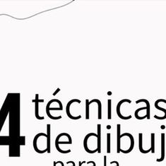 an advertisement for the 4 tecnicas de dibuj parala, which is