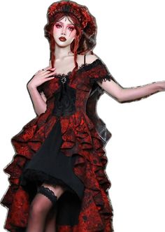 Steampunk Overbust Dress For Costume Party, Steampunk Halloween Dress For Alternative Fashion, Red Corset Dress For Halloween, Red Corset Dress For Halloween Alternative Fashion, Gothic Evening Dress With Overbust Design, Gothic Evening Dress With Overbust Shape, Gothic Lace Dress For Halloween, Red Gothic Dress For Alternative Fashion, Red Dress For Halloween Alternative Fashion