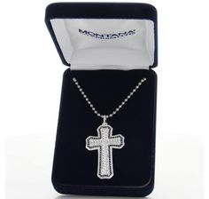 Men's Western Wheat Cross Necklace Please allow 10-14 days to ship This beautiful cross pendant necklace is decorated with western charm. Bright silver finished wheat design runs along the arms of the slightly flared cross shape while silver finished pinpoints run along the outside edge of the pendant, hightlighted by a hand-painted black background. Necklace pendant hangs on an opera length 26 inch chain. Dimensions: Pendant 1.31" Wide x 2" Tall Chain Length: 26" Materials: 99.9% fine silver pl Western Candle Holders, Western Picture Frames, Western Candles, Smith And Western, Western Rings, Western Bracelets, Western Prints, Wheat Design, Cross Shape