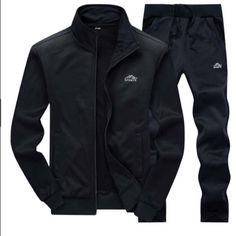 This Is A Full Package That Includes Pants And A Track Jacket. Suit Combinations, Men Tracksuit, Tracksuit Men, Velcro Sneakers, Suit Men, Track Suit Men, Sportswear Fashion, Men Sweatshirt, Man Set