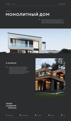 the front and back pages of a modern house