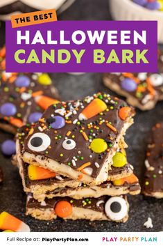 the best halloween candy bark recipe