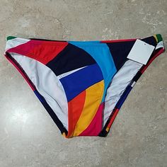 Colorful Bikini Bottoms By Nautica. Would Mix And Match With Just About Anything! Nylon/ Elastane Blend Fully Lined Size Small Excellent, Nwot, Unworn Condition Multicolor Stretch Swimwear For Vacation, Multicolor Stretch Summer Swimwear, Colorful Stretch Summer Swimwear, Multicolor Stretch Tankini For Sunbathing, Colorful Stretch Swimwear For Pool, Stretch Multicolor Swimwear For Beach, Stretch Multicolor Tankini For Sunbathing, Multicolor Nylon Swimwear For Vacation, Multicolor Nylon Swimwear For Beach