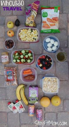 the food is laid out on the ground to be eaten