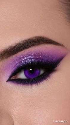 Gengar Makeup, Red And Purple Makeup, Black And Purple Makeup, Dark Purple Makeup Looks, Eye Makeup Set, Makeup Ojos, Show Makeup