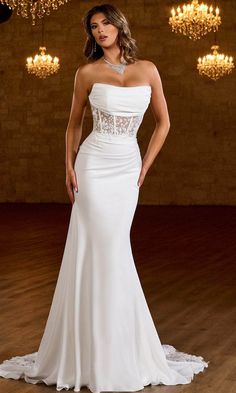 Rachel Allan Bridal RB2185 - Cowl Illusion Embroidered Bridal Gown Cream Sheath Wedding Dress, Wedding Dresses With Neck Collar, Open Back Fitted Wedding Dress, Brides Dresses 2024, Corseted Wedding Dress, Wedding Gown For Petite Bride, Old Hollywood Glam Wedding Dress, Beaded Wedding Dress Crystal, Bridal After Party Dress