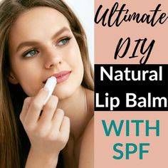 I love how smooth this lip balm is. Some recipes are hard or beady. The fact that it will protect from the sun is a huge bonus. We will be in the sun a lot this summer. We will be using all of the time for sure. Natural Hair Remedies, Diy Makeup Remover, Spf Lip Balm, Protecting Yourself, Natural Beauty Remedies