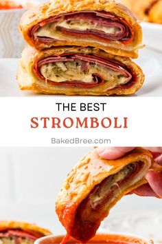 the best stromboli recipe is made with meat and cheese