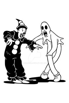 two cartoon characters with one pointing at the other