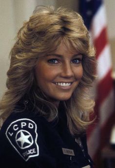 Stacy Sheridan (TJ Hooker) Heather Locklear 80s, Tj Hooker, Fawcett Hair, 1980s Hair, Heather Locklear, 80s Hair