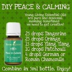 Young Living Essential Oils: Peace & Calming.   www.facebook.com/xStaceysOils.  Distributor 1032652 Peace And Calming, Young Living Oils Recipes, Living Oils Recipes, Calming Essential Oils, Essential Oil Remedy, Oil Remedies, Essential Oils Herbs, Yl Essential Oils, Essential Oil Blends Recipes