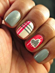 Plaid Nail Art, Plaid Nails, Nail Swag