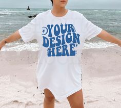 Beach Model, Shirt Model, Funny Prints, Mock Ups, Your Design, Look Chic, Mock Up, White Shirt, Bella Canvas