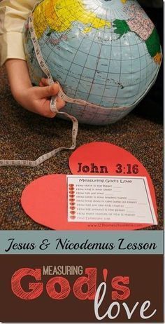 a poster with the words jesus & neolemus lesson god's love on it