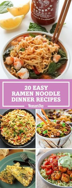 the best ramen noodle dinner recipes to try this week and get ready in less than 30 minutes