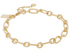 COACH Signature C Charm Starter Bracelet - Charms Bracelet : Gold : COACH Signature C Charm Starter Bracelet. Wear as is, or add COACH charms to create a personalized look that's uniquely you. Includes bracelet only, charms not included. Available in gold tone. Lobster clasp closure. Imported. Measurements: Width: 1 5 in Diameter/Length: 8 in Weight: 0.2 oz Coach Charms, Charms Bracelet, Bracelet Charms, Gold Charm Bracelet, Back Jewelry, Chain Gold, Bracelet Gold, Chain Link Bracelet, Link Bracelets