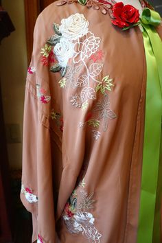 1920s art deco vintage inspired miss fisher embroidered kimono jacket wrap scarf 1920s coat jacket large to XXL Traditional Spring Kimono Shawl, Traditional Shawl Kimono For Spring, Spring Long Embroidered Robe, Spring Embroidered Long Robe, 1920s Coat, Gatsby Wedding Dress, Miss Fisher, Embroidered Kimono, 1920s Art