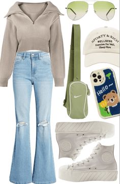 College Outfits California, 76 Degree Weather Outfit, Cute Nerd Outfits, Colorblock Outfits, Essential Clothing Pieces, Clothes Polyvore, Degree Outfit, Shein Items, College Must Haves