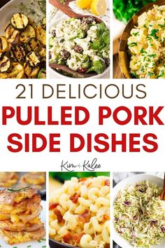 the cover of 21 delicious pulled pork side dishes