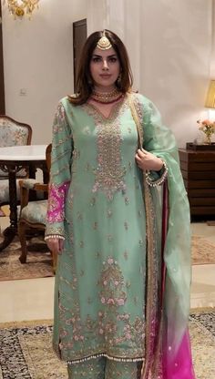 Latkan Lace, Dresses Islamic, Georgette Palazzo, Fancy Embroidery, Embroidery Fashion Detail, Fancy Suit, Indian Dresses Traditional