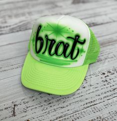 Our personalized trucker caps make a great gift for a party or special occasion. We can airbrush your hat with your name or up to a few words. They look great and stand out for just about anything. Airbrush Hat, Charli Xcx, Louisville Ky, Trucker Cap, Caps Hats, Trucker Hat, Accessories Hats, Special Occasion, Bathing Beauties