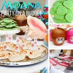 a collage of pictures with different foods and desserts on it, including cookies