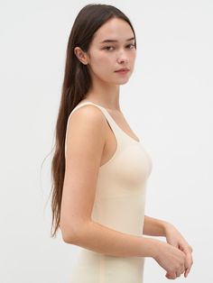 Composition : 71% nylon, 29% urethane spandexColor : BEIGE+BEIGE_S,BEIGE+BEIGE_M,BLACK+BEIGE_S,BLACK+BEIGE_M,BLACK+BLACK_S,BLACK+BLACK_MCountry of Origin : CHINA High Stretch Solid Shapewear Tank Top, Compressive Nylon Solid Color Tank Top, High Stretch Tops With Built-in Bra And Wide Straps, Nylon Tops With Built-in Bra, Nylon Scoop Neck Seamless Top, Sleek Sleeveless Tank Top With Built-in Bra, Nylon Tops With Built-in Bra And Scoop Neck, Scoop Neck Nylon Top With Built-in Bra, Scoop Neck Top With Built-in Bra In Nylon