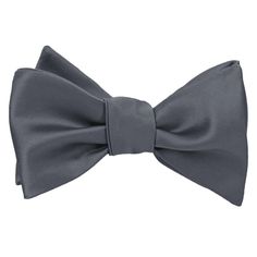 Our pewter self-tie bow ties are made from heavyweight woven material with a smooth satin finish, creating a sharp look suited for your most formal occasions. When tied, the bow measures approximately 4-inches across by 2.5-inches high. The adjustable neck fits sizes from 13.75- to 20-inches. Be sure to check out the matching dusty blue neckties and pocket squares.We recommend this shade for a very dark gray color. See it in person by requesting a free color swatch. Product Features • Pre-tied s Classic Pre-tied Satin Bow Tie, Classic Pre-tied Bow With Ties, Classic Pre-tied Bow Tie, Classic Pre-tied Bow, Classic Solid Bow Tie, Classic Solid Color Bow With Ties, Classic Solid Suit And Tie Accessories With Decorative Bow, Solid Black Tie With Decorative Bow, Black Tie Classic Bow Tie