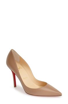 Christian Louboutin 'Apostrophy' Pointy Toe Pump Shoes Heels Pumps, Footwear Design Women, Designer Heels, Women's Pumps, Shoe Collection, Pumps Heels, Jimmy Choo, Designer Shoes, Designing Women