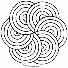 a circular design that looks like it is made out of circles