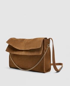 SAC EN CROÛTE DE CUIR-Tout voir-SACS-FEMME | ZARA France Suede Handbag, Zara Bags, Suede Handbags, Cute Purses, Zara Woman, Cute Bags, Zara Women