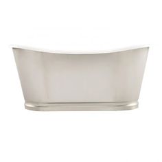 a white bath tub sitting on top of a counter