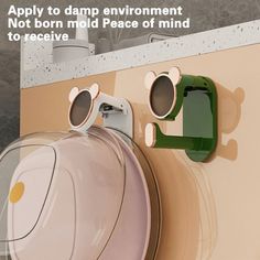 an advertisement for apple's new appliance, which is designed to look like a cartoon character