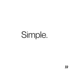 the word simple written in black on a white background