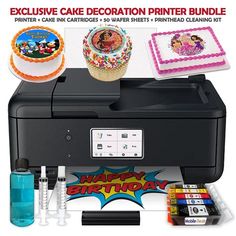 an image of a birthday cake decoration printer bundle