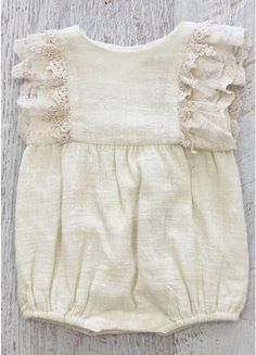 Sweet pure cotton and vintage cotton lace baby romper is the perfect outfit for a new born to 18 month .With gorgeous little ruffles of tulle and lace this is the sweetest outfit ever with room for baby to grow too . Cute Cream Bubble Romper With Ruffles, Cute Cream Cotton Bubble Romper, Cute Beige Bubble Romper With Ruffles, Cute Beige Ruffled Bubble Romper, White Cotton Sweet Bubble Romper, Sweet White Cotton Bubble Romper, Cream Bubble Romper With Ruffles For Baptism, Cream Ruffled Bubble Romper For Baptism, Cute Beige Cotton Bubble Romper