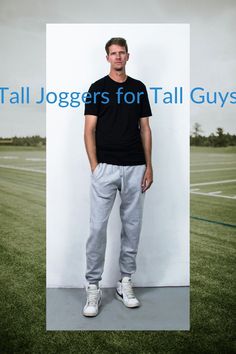 Tall Guy Wearing Tall Joggers Mens Fashion Tall, Tall Men Fashion, Jogging Pants Men, Best Joggers, Slim Joggers, Athletic Build, Tall Pants, Athleisure Outfits